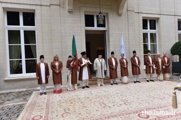 Hazar Imam with His family at Aiglemont for the Diamond Jubilee Inauguration and homage ceremony  2017-07-11